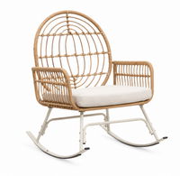 Fauteuil à bascule en rotin naturel | TORTI