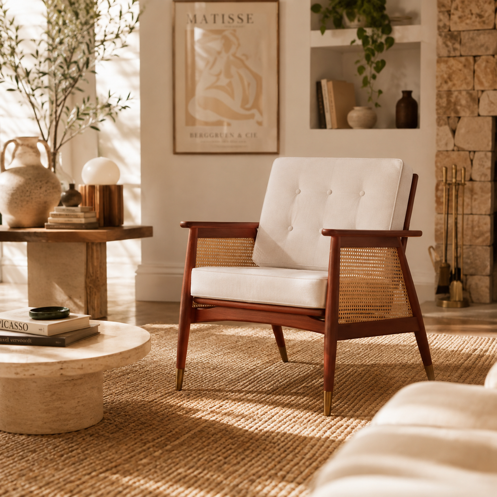 Fauteuil rotin style japonais | KIO