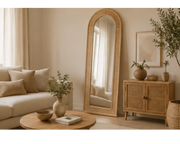 Grand miroir en rotin forme arche | RODI